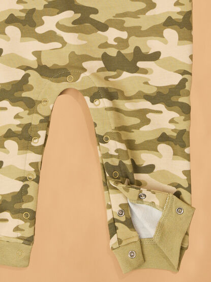 Hunter Camo Quarter-Zip Romper - AS Kids