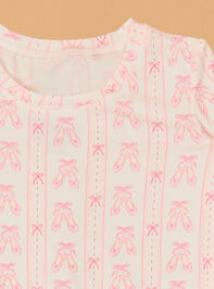 Kimberly Ballet Stripe Lounge Set Detail 2 - AS Kids