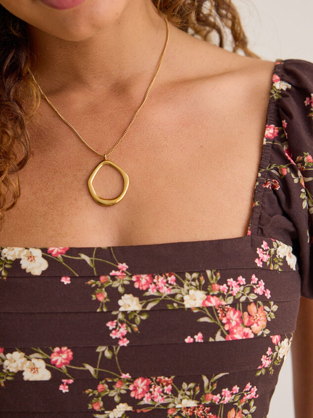 Molten Circle Pendant Necklace - AS Kids