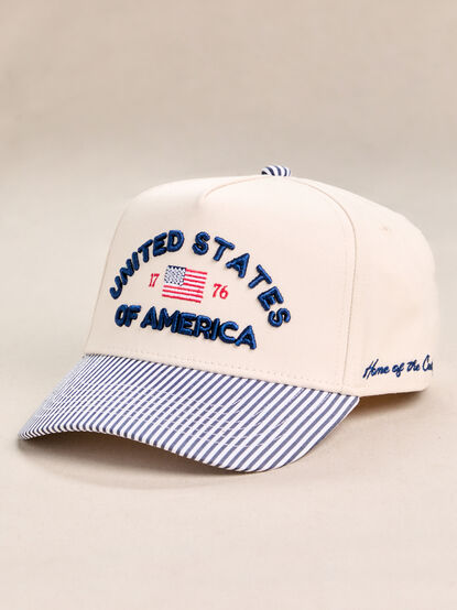 United States Striped Trucker Hat - AS Kids