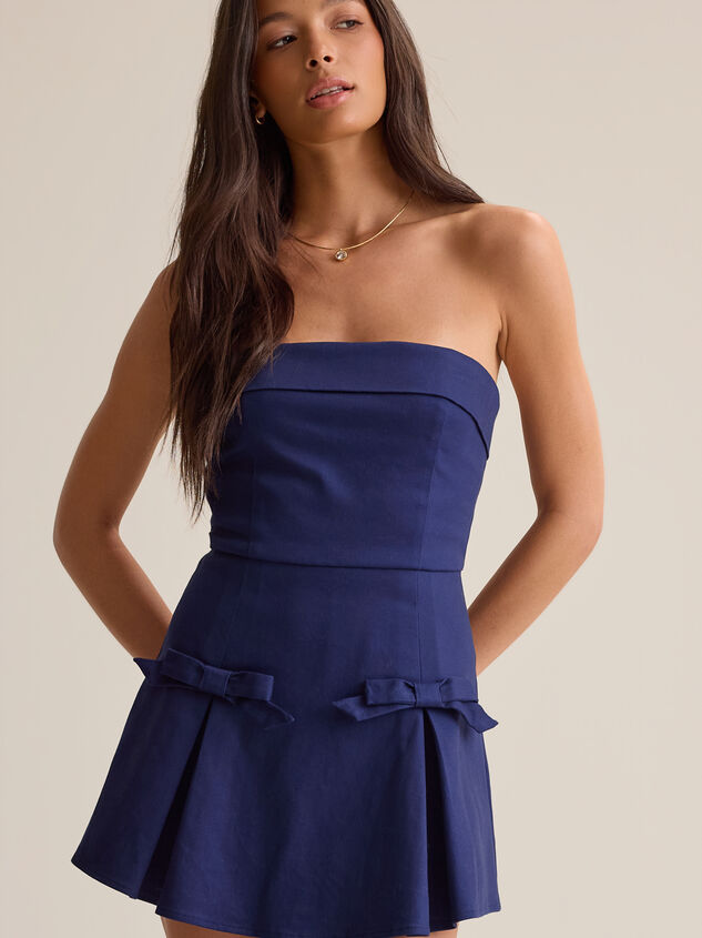 Kailynn Strapless Bow Romper - AS Kids