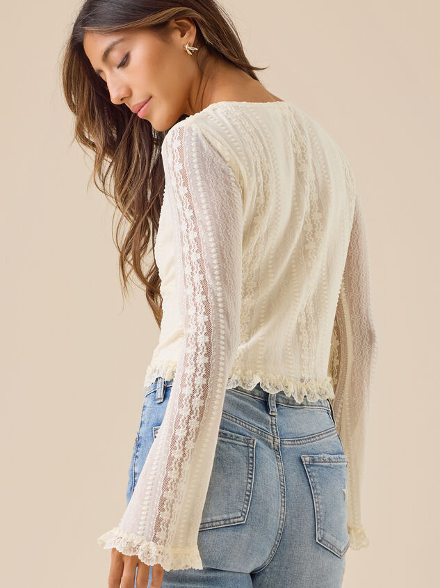 Boston Bell Sleeve Lace Top Detail 5 - ALTAR'D STATE KIDS