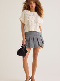 Anastasia Houndstooth Mini Skirt Detail 3 - AS Kids