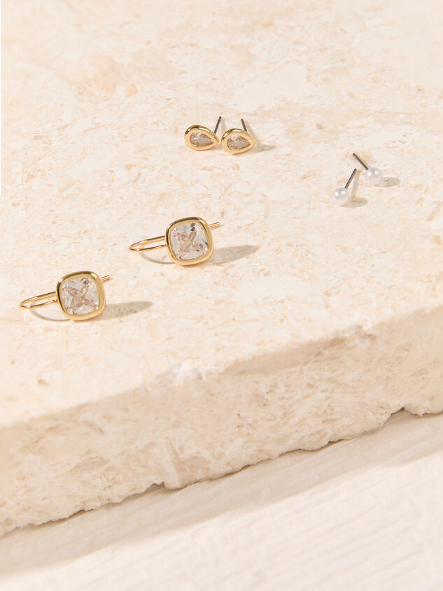 Sculpted Shine Stud Trio - AS Kids