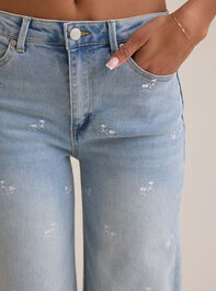 Edie Floral Embroidered Jeans Detail 2 - ALTAR'D STATE KIDS