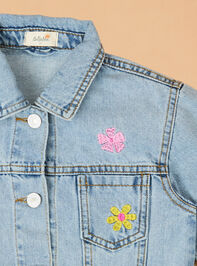 Maya Embroidered Denim Jacket Detail 2 - ALTAR'D STATE KIDS