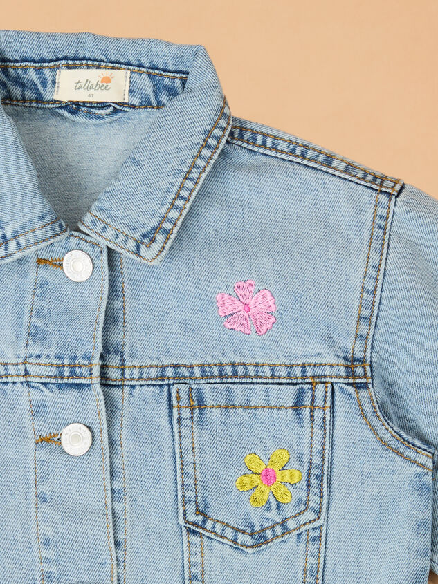 Maya Embroidered Denim Jacket Detail 2 - ALTAR'D STATE KIDS