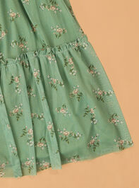 Suzanne Mesh Floral Midi Dress Detail 3 - AS Kids
