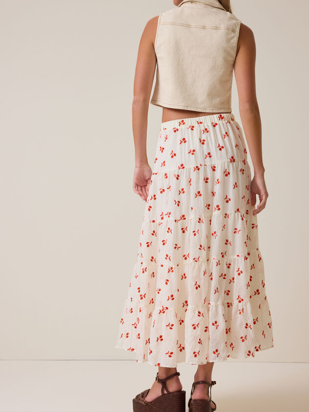 Jackie Embroidered Midi Skirt Detail 4 - AS Kids