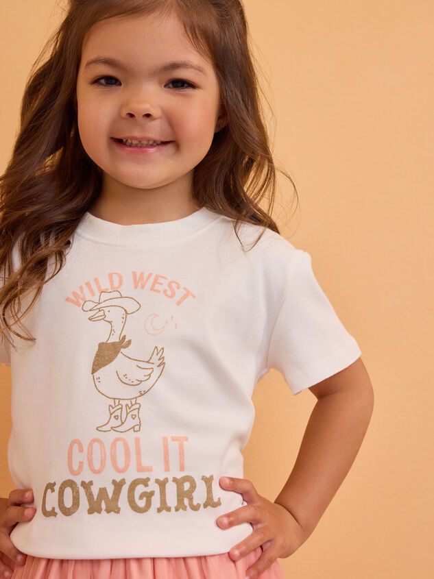 Cool It Cowgirl Tee - AS Kids