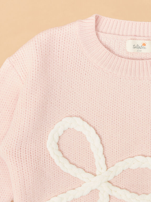 Braided Bow Sweater Detail 2 - AS Kids