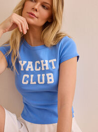 Core Yacht Club Baby Tee Detail 2 - ALTAR'D STATE KIDS