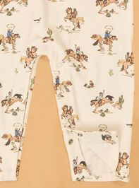 Horse Wrangler Long Sleeve Romper Detail 3 - AS Kids