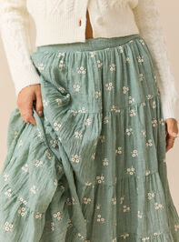 Jackie Embroidered Midi Skirt Detail 3 - ALTAR'D STATE KIDS