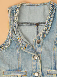 Posey Floral Dress and Denim Vest Detail 6 - AS Kids