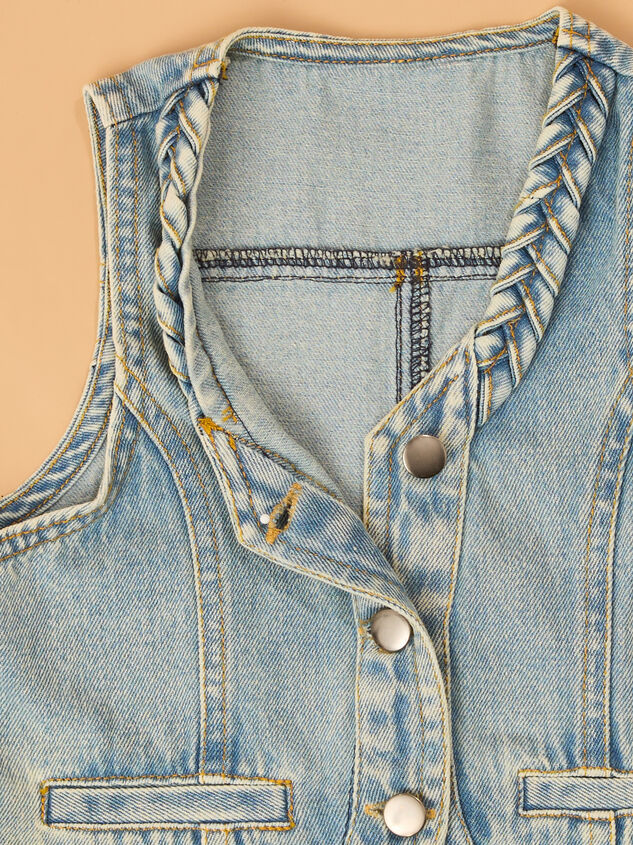Posey Floral Dress and Denim Vest Detail 6 - AS Kids