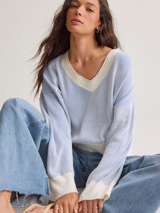 Jaci V Neck Sweater Detail 3 - AS Kids