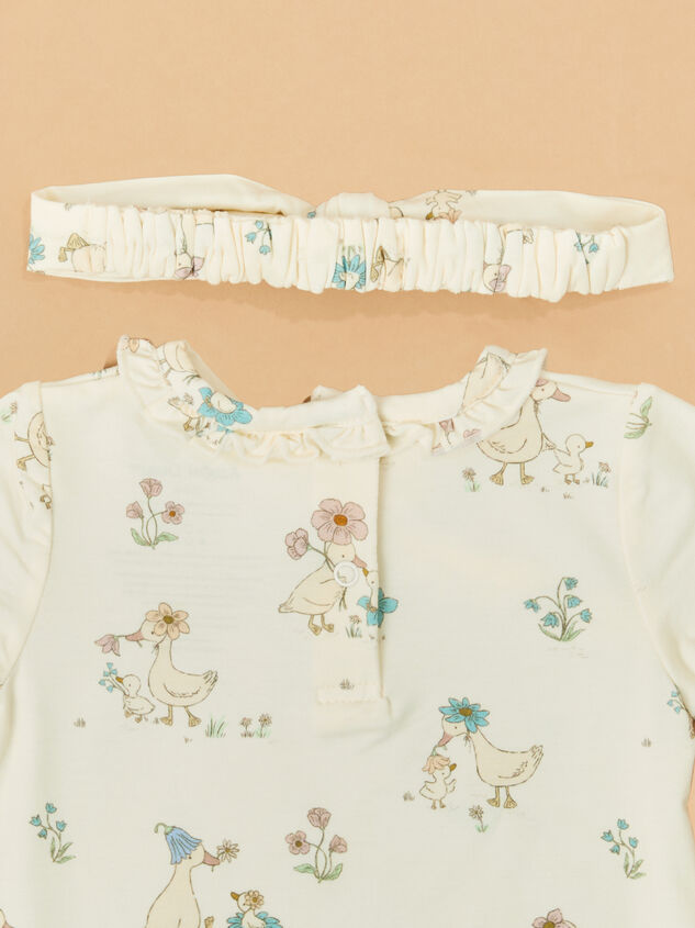 Little Duckling Blooms Nightgown with Headband Detail 3 - ALTAR'D STATE KIDS