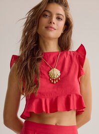 Lunella Tie Back Crop Top - AS Kids