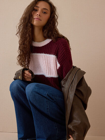 Harper June Striped Sweater - AS Kids