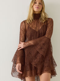 Langley Lace Mini Dress Detail 4 - AS Kids