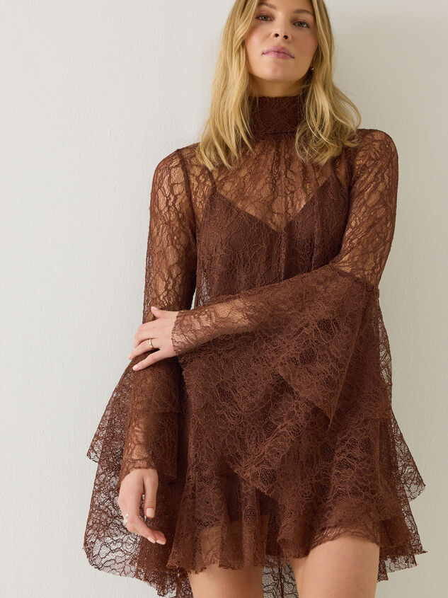 Langley Lace Mini Dress Detail 4 - AS Kids