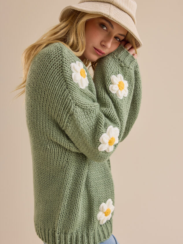 Jennie 3D Flower Cardigan Detail 5 - ALTAR'D STATE KIDS