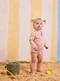 Edith Rose Long Sleeve Ruffle Leg Swimsuit - ALTAR'D STATE KIDS