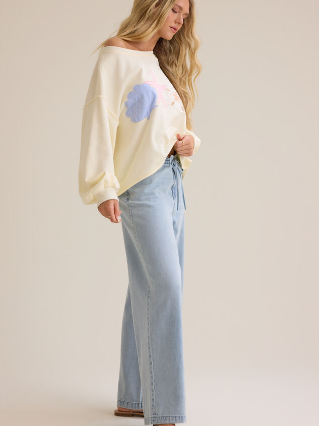 Jamie Beach Cropped Sweatshirt Detail 4 - ALTAR'D STATE KIDS