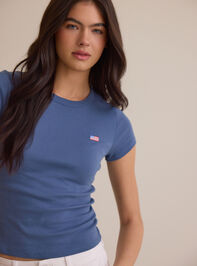 Americana Flag Baby Tee Detail 2 - AS Kids