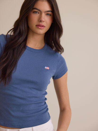 Americana Flag Baby Tee - AS Kids