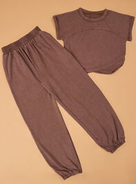 Addison Layered Tee and Jogger Set - AS Kids