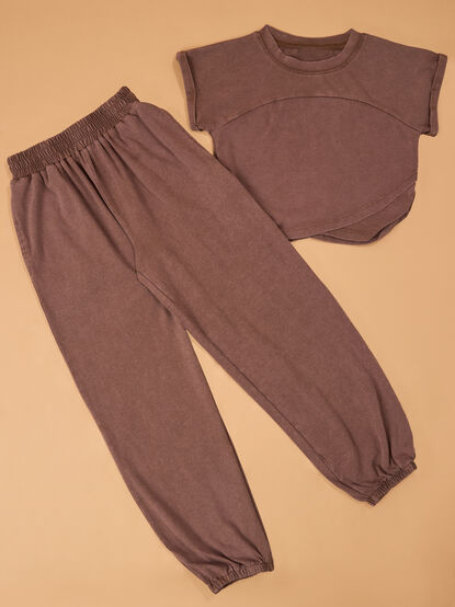 Addison Layered Tee and Jogger Set - AS Kids