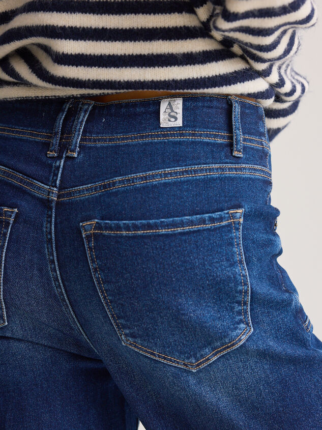 Aria Mid Rise Cropped Jeans Detail 4 - AS Kids