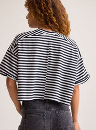 Keaton Button-Up Stripe Top Detail 5 - AS Kids