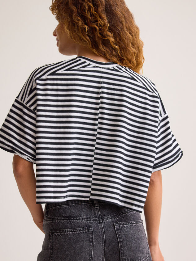 Keaton Button-Up Stripe Top Detail 5 - AS Kids