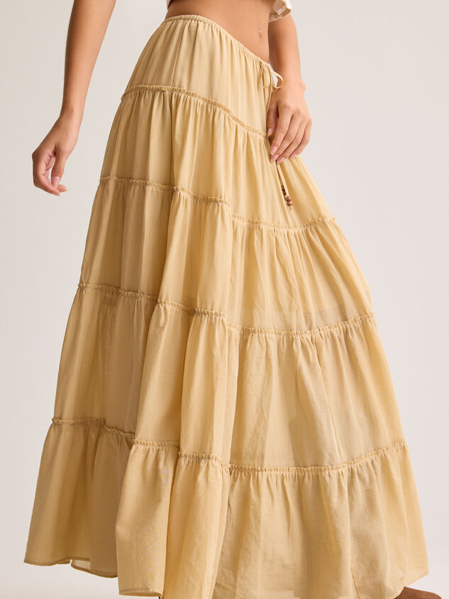 Liv Tiered Maxi Skirt Detail 4 - AS Kids