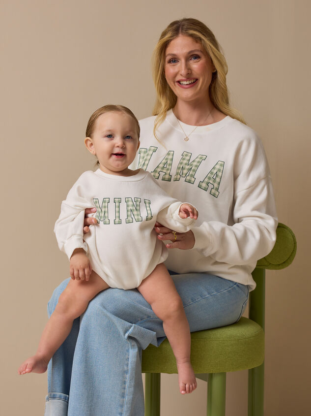 Mama Gingham Pullover - ALTAR'D STATE KIDS