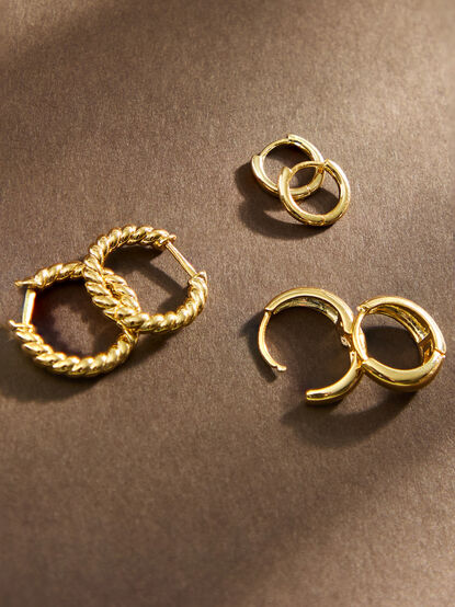 14k Gold Dipped Twist Earring Set - ALTAR'D STATE KIDS