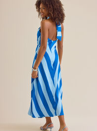 Landon Striped Satin Maxi Dress Detail 5 - ALTAR'D STATE KIDS