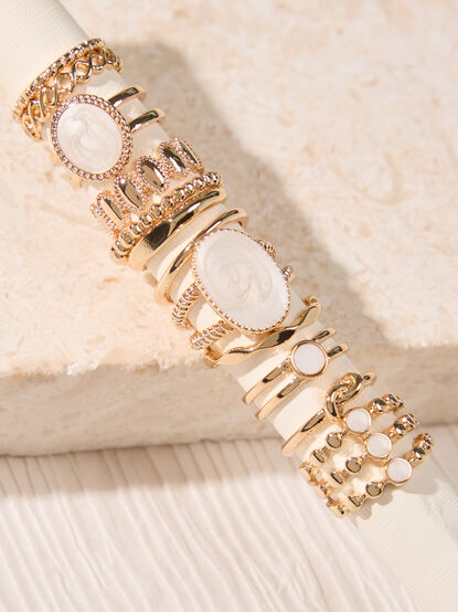 Textured Muse Ring Set - AS Kids