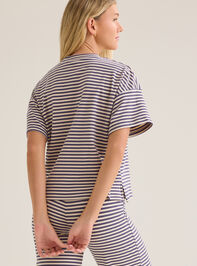 Alaya Stripe Lounge Top Detail 5 - AS Kids