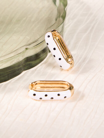 Dotted Oval Statement Hoops - AS Kids