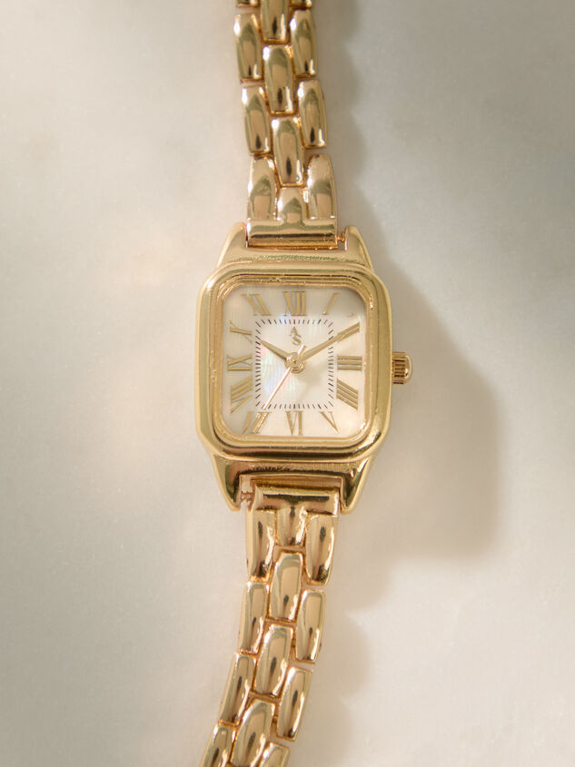 Square Face Watch Panther Link Detail 3 - AS Kids