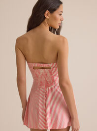 Carlie Strapless Stripe Romper Detail 6 - AS Kids
