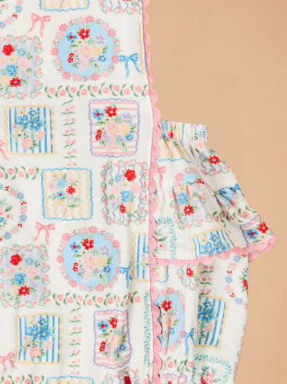 Finley Floral Patchwork Ruffle Sunsuit - ALTAR'D STATE KIDS
