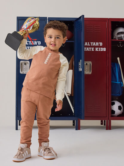 Football Laces Raglan Set - AS Kids