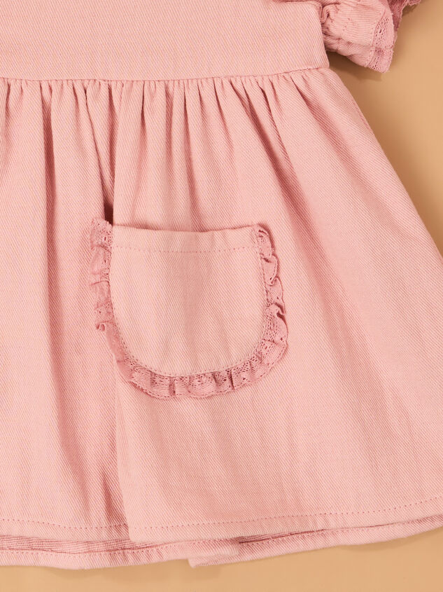 Magnolia Collar Toddler Dress Detail 3 - AS Kids