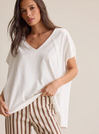 Rane Oversized V-Neck Tee Detail 2 - AS Kids