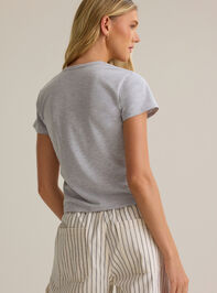 Alana V Neck Fitted Tee Detail 4 - AS Kids